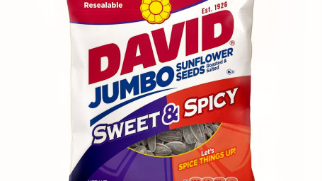 David Jumbo Semințe De Floarea Soarelui Dulci Și Condimentate 5,25 Oz
