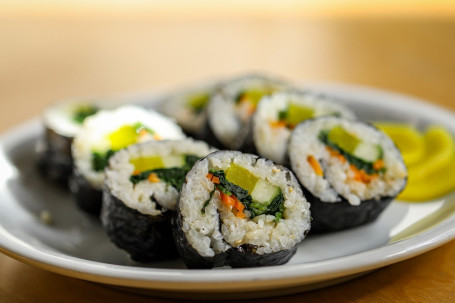 Vegetable Gimbap (Korean Sushi) (Vegan)