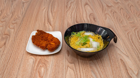 Crispy Chicken Fillet Noodle Soup Jí Liè Jī Bā Tāng Miàn