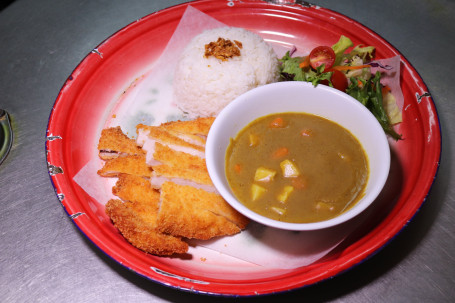 Chicken Katsu Curry Rice kā lí jí liè jī bā fàn