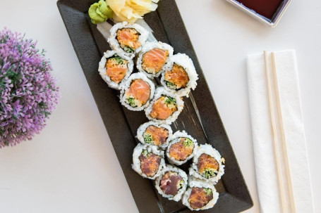 Spicy Tuna Spicy Salmon Roll (12 Pc)