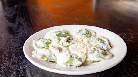 Spinach Ravioli W/Sage Cream Sauce