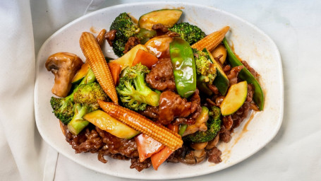C13. Shrimp Or Beef With Mixed Vegetables Zá Cài Xiā Huò Niú