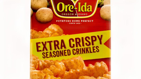 Share Size Ore Ida Extra Crispy Seasoned Crinkles French Fries Fried Frozen Potatoes