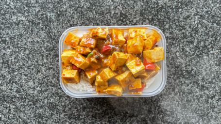 Ma Po Tofu with Rice má pó dòu fǔ fàn