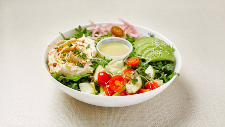 Mediterranean Hummus Salad (V)