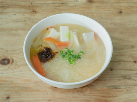 Rice Vermicelli Noodle Soup With Vegetables Xiān Shū Dòu Fǔ Mǐ Fěn Tāng Wèi Cēng Kǒu Wèi