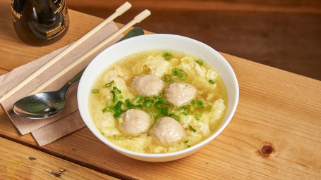 Taiwanese Meatball Soup (4Pcs Gòng Wán Dàn Huā Tāng (4Kē