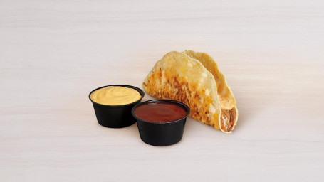 Shredded Beef Grilled Cheese Dipping Taco