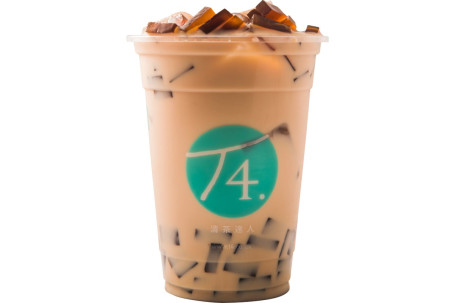 Milk Tea With Coffee Jelly Kā Fēi Dòng Nǎi Chá