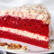 Red Velvet Cake Slice No Pecans