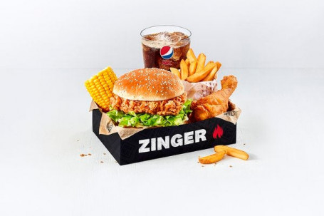 Zinger Box Meal With 1 Pc Chicken