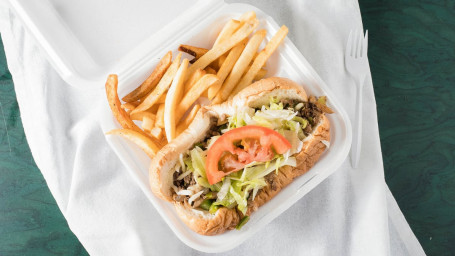 Super Philly Steak With Fries
