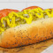 Dobbelt hotdog i Chicago-stil