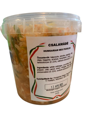 Mixed Hungarian Pickles Csalamádé (1000g in plastic bucklet)