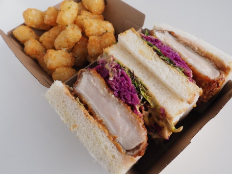 Vegetarian Katsu Sando With Potato Gems