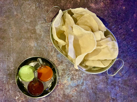 Bag Of Papadum (Vg) Chutney (V) (Serves 2