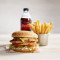 Triple Fillet Oprego Burger Meal (3070 kJ).