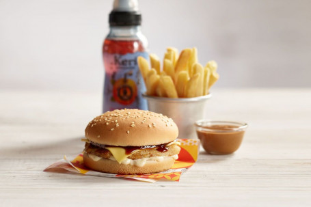 Kid O Rsquo;S Chicken Cheese Burger Meal (3040 Kj).