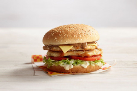 Podwójny Filet Oprego Burger (2610 Kj).