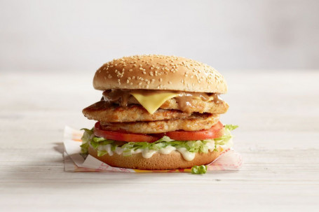 Potrójny Filet Oprego Burger (3070 Kj).