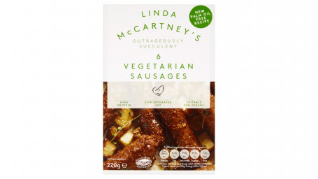 Linda Mccartney's 6 Vegetarische Worsten 270G