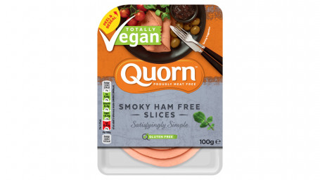 Quorn Totally Vegan Smoky Ham Free Slices 100g