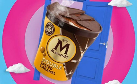Magnum Tub Double Salted Caramel Ice Cream 440Ml