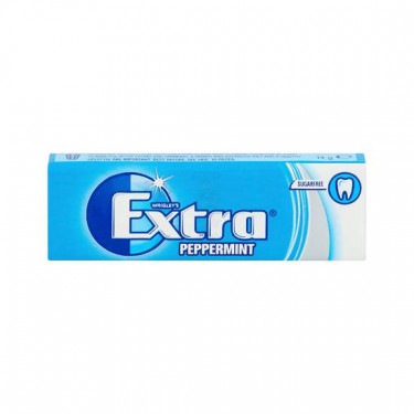 Extra Peppermint Chewing Gum Sugar Free 10 Pieces