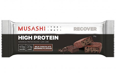 Musashi High Protein Milk Chocolate Brownie Reep 90G