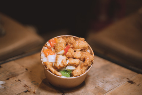 Salt Chilli Chicken With Steamed Rice Jiāo Yán Jī Kuài Fàn