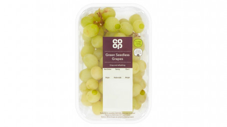 Co Op Groene Pitloze Druiven 500G
