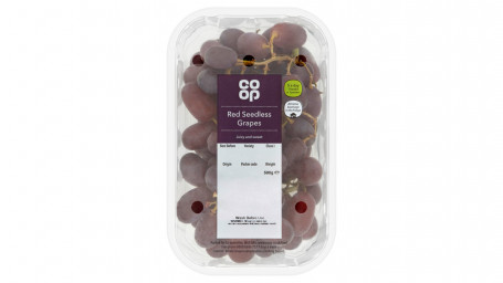 Co op Red Seedless Grapes 500g