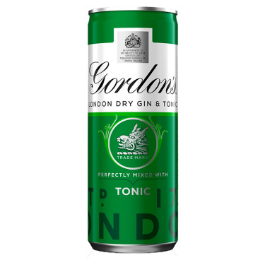 Gordons London Dry Gin Tonic 250Ml