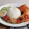Pappa Special Nasi Lemak (2 Dishes) with Fried Chicken and Sambal Sotong