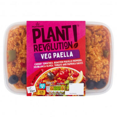 Morrisons Plant Revolution Vegetable Paella 350G