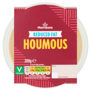 Morrisons Obniżony Tłuszcz Houmous 200G