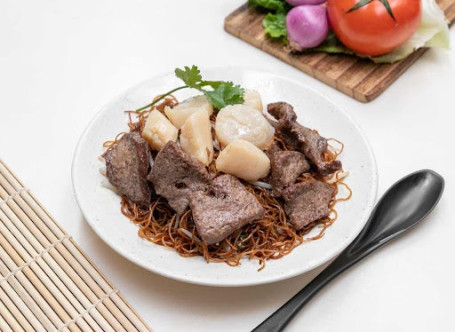 Dài Zi Zhū Rùn Chǎo Miàn Fried Noodles With Scallop And Pork Liver