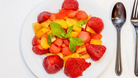 Fresh Fruit Salad With Berries Kiwi