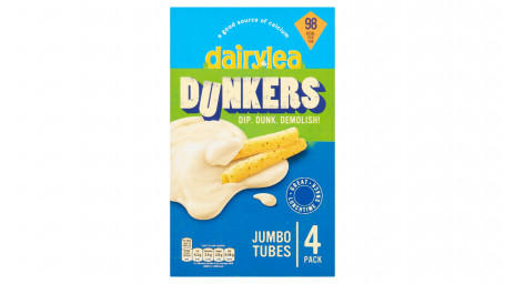 Dairylea Dunkers Jumbo Tubes Snack Al Formaggio Confezione Da 4 164G