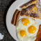 2. French Toast, Eggs Meat