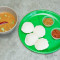Four Pieces Idli And Two Pieces Vada