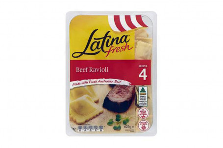 Latina Filled Pasta, Ravioli Beef (375G)