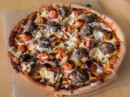 Italian Meat Ball Gourmet Pizza
