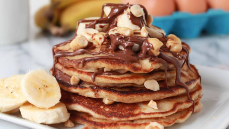 Nutella Banana Pancakes (5 Stacks)