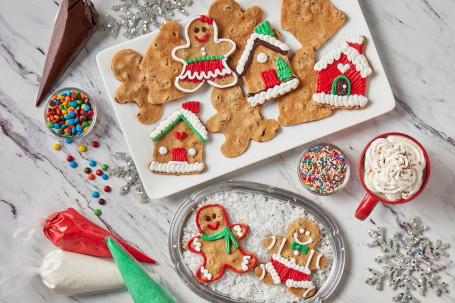 Winter Holiday Take Decorate Cookie Kit – Gingerbread Shapes