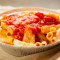 Half Pan, Baked Ziti W/ Cheese Topped W/ (10) Meatballs Includes 8 Garlic Bread Large Side Sauce