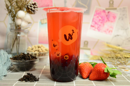 Strawberry Fruit Tea Cǎo Méi