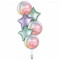 Happy Birthday Balloon Bouquet 6Ct Pastel Color