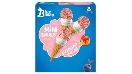 Blue Bunny Strawberry Shortcake Mini Swirls